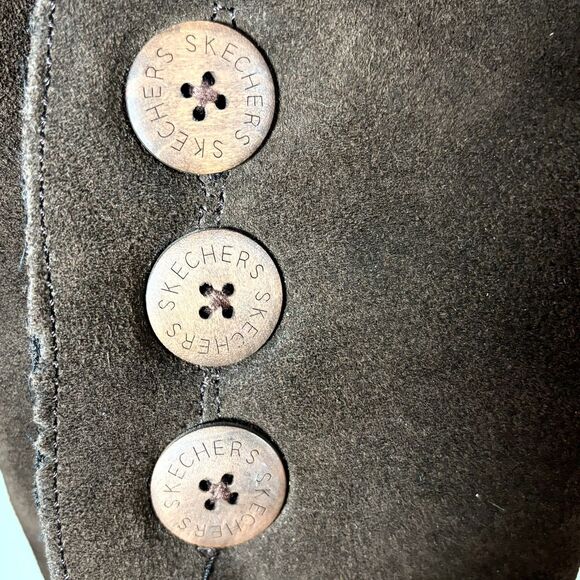 Skechers 47220 Slouch Suede Leather Boots Women’s 8.5 Fur Lined Chocolate - Picture 6 of 10